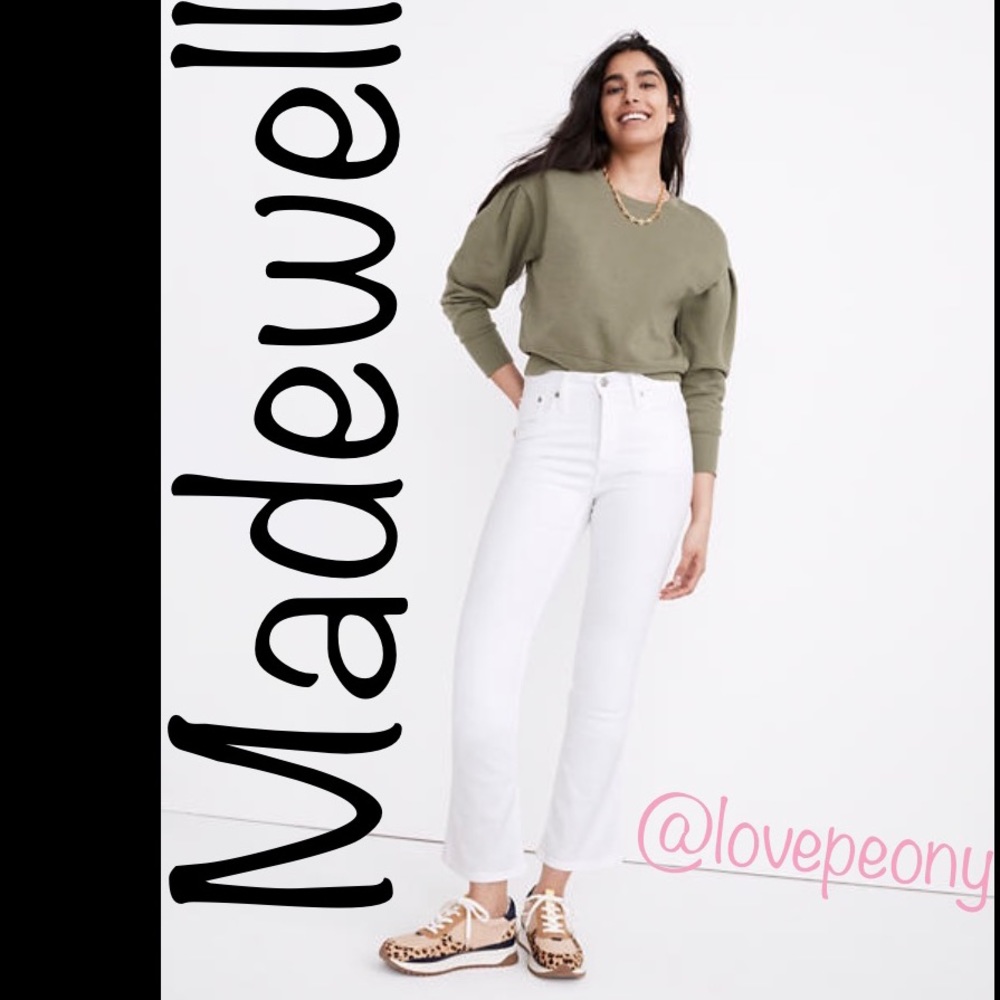 Madewell Cali Demi-Boot Jeans in Pure White